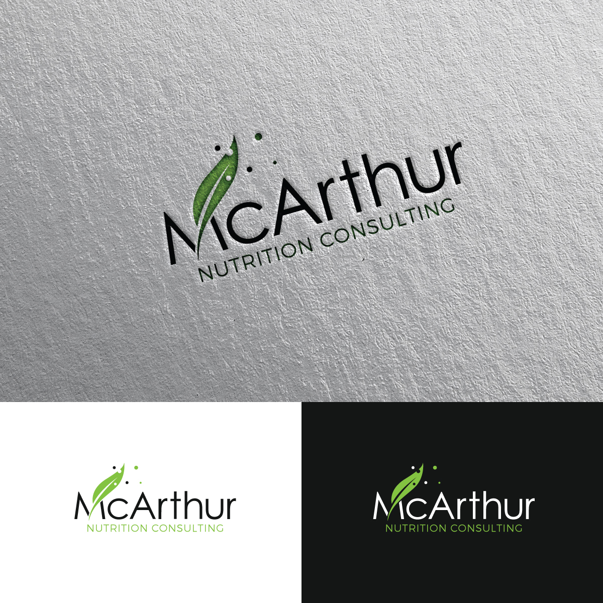 Logo Design by Rii for McArthur Nutrition Consulting LLC | Design #26008410
