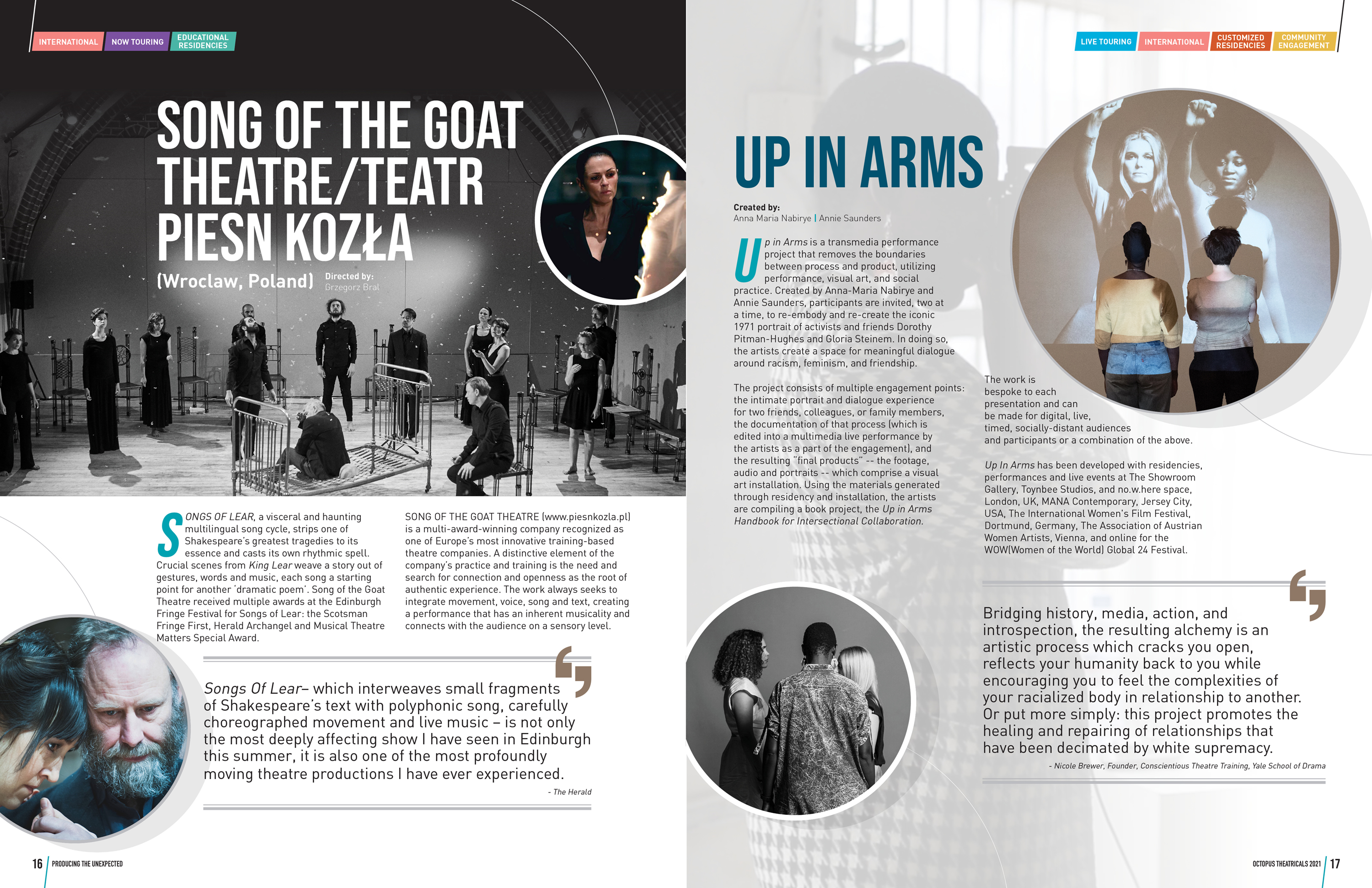 Brochure Design by DesignFive for Octopus Theatricals | Design #26038630