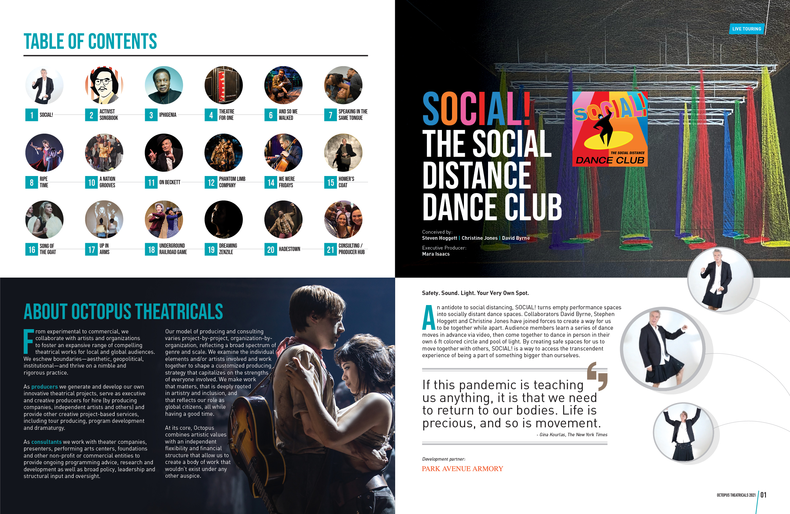 Brochure Design by DesignFive for Octopus Theatricals | Design #26073803