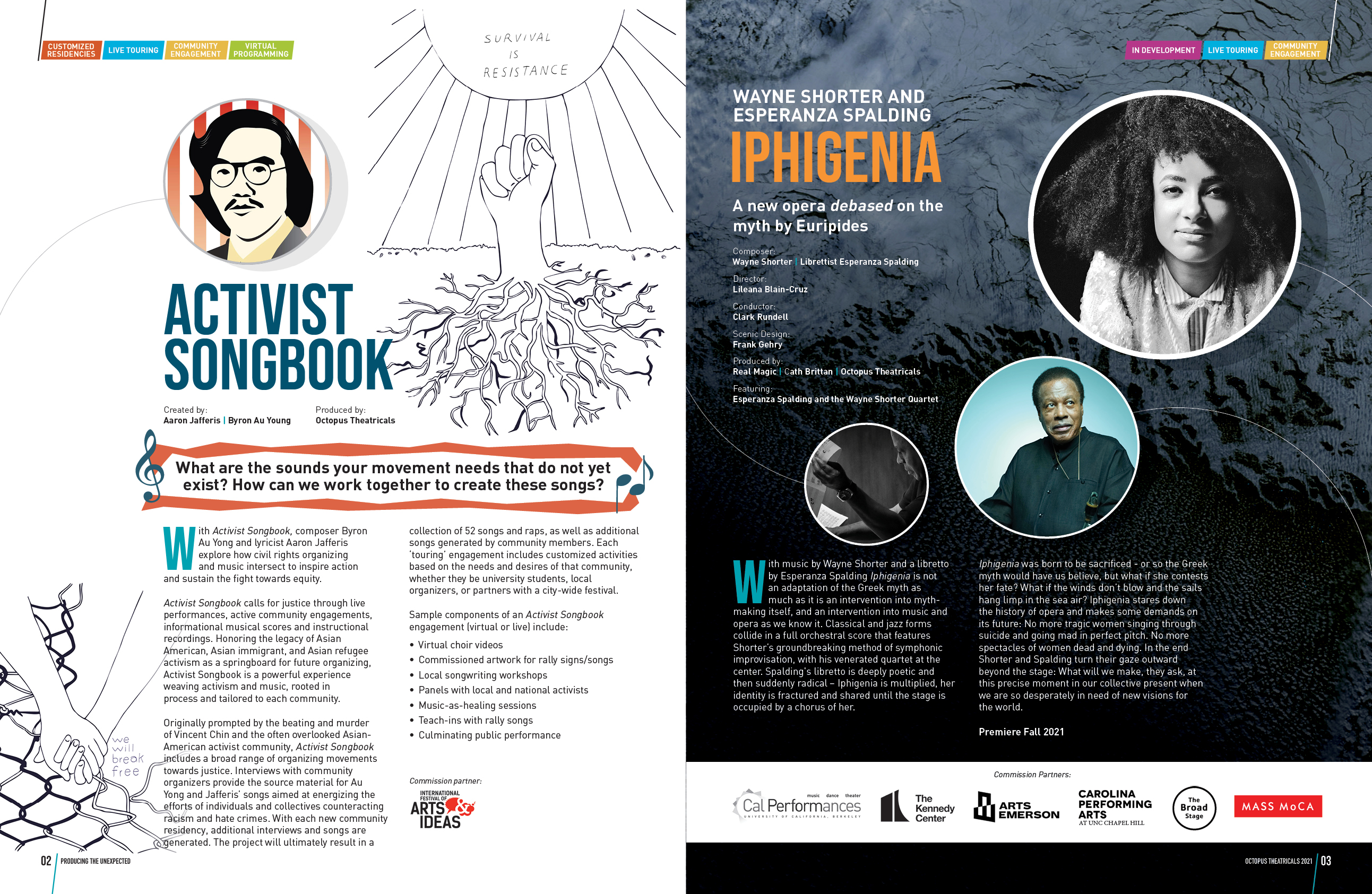 Brochure Design by DesignFive for Octopus Theatricals | Design #26073805