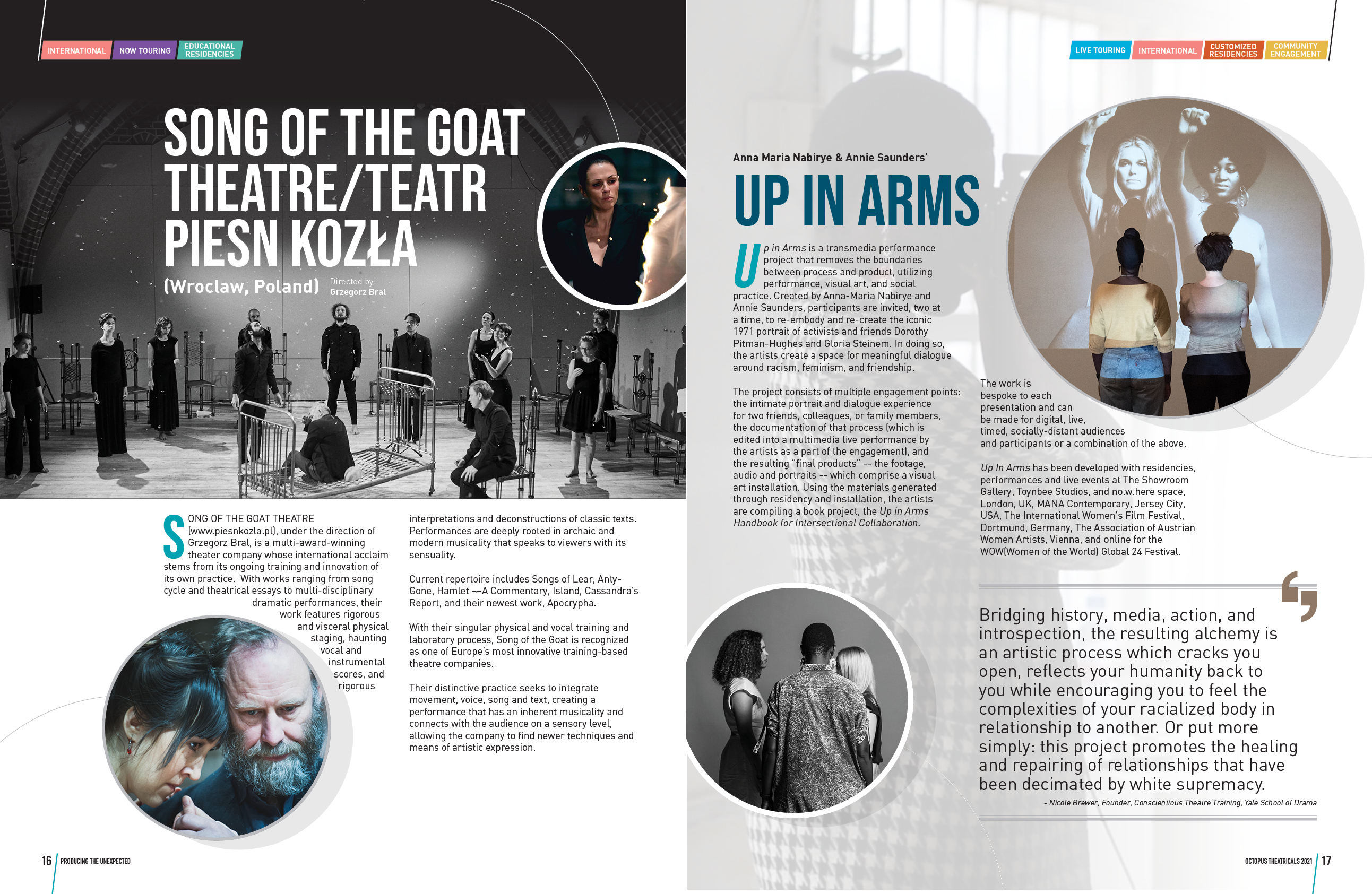 Brochure Design by DesignFive for Octopus Theatricals | Design #26073809