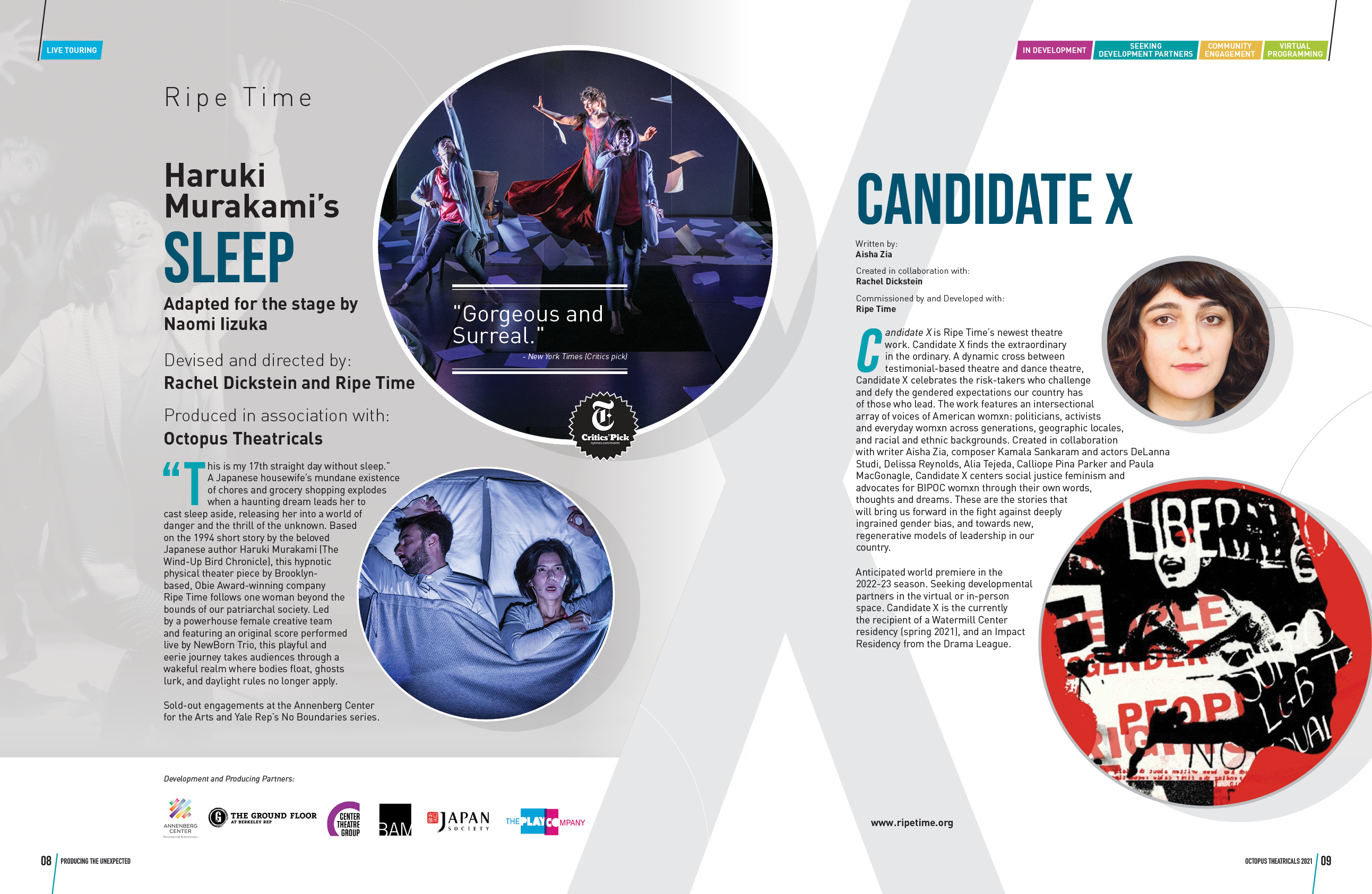 Brochure Design by DesignFive for Octopus Theatricals | Design #26073811