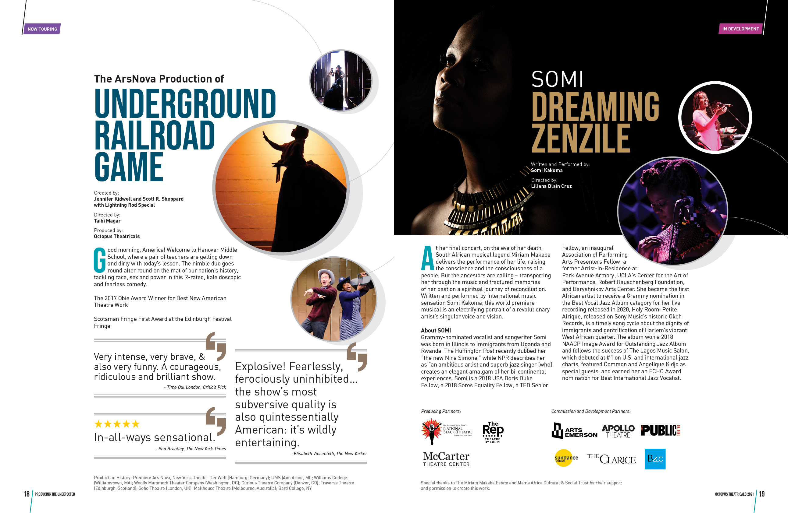 Brochure Design by DesignFive for Octopus Theatricals | Design #26073825