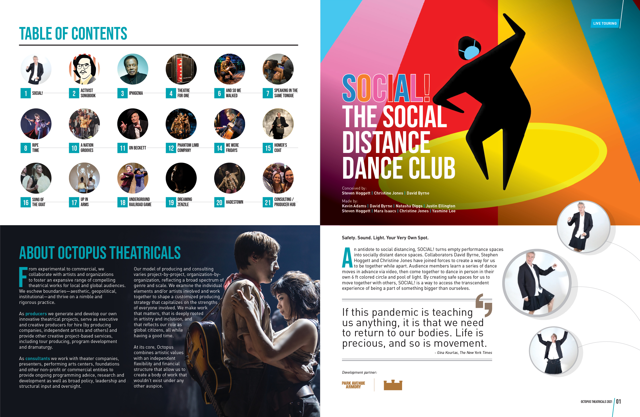 Brochure Design by DesignFive for Octopus Theatricals | Design #26093191