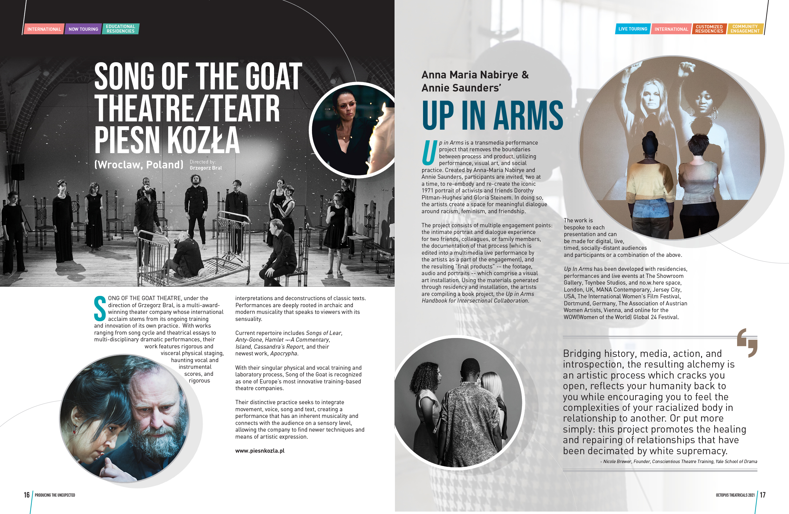 Brochure Design by DesignFive for Octopus Theatricals | Design #26107599