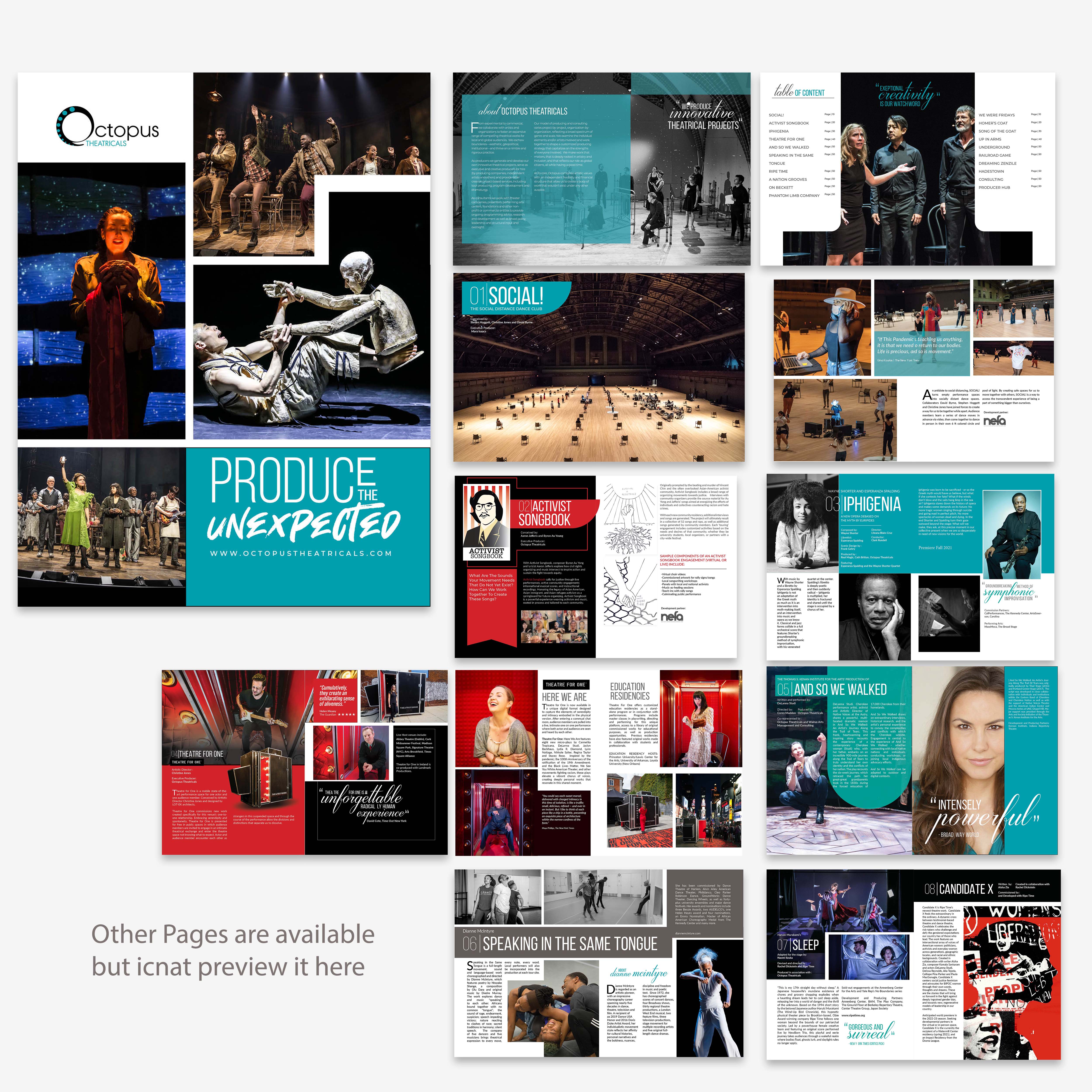 Brochure Design by Finley Johnson for Octopus Theatricals | Design #26028675