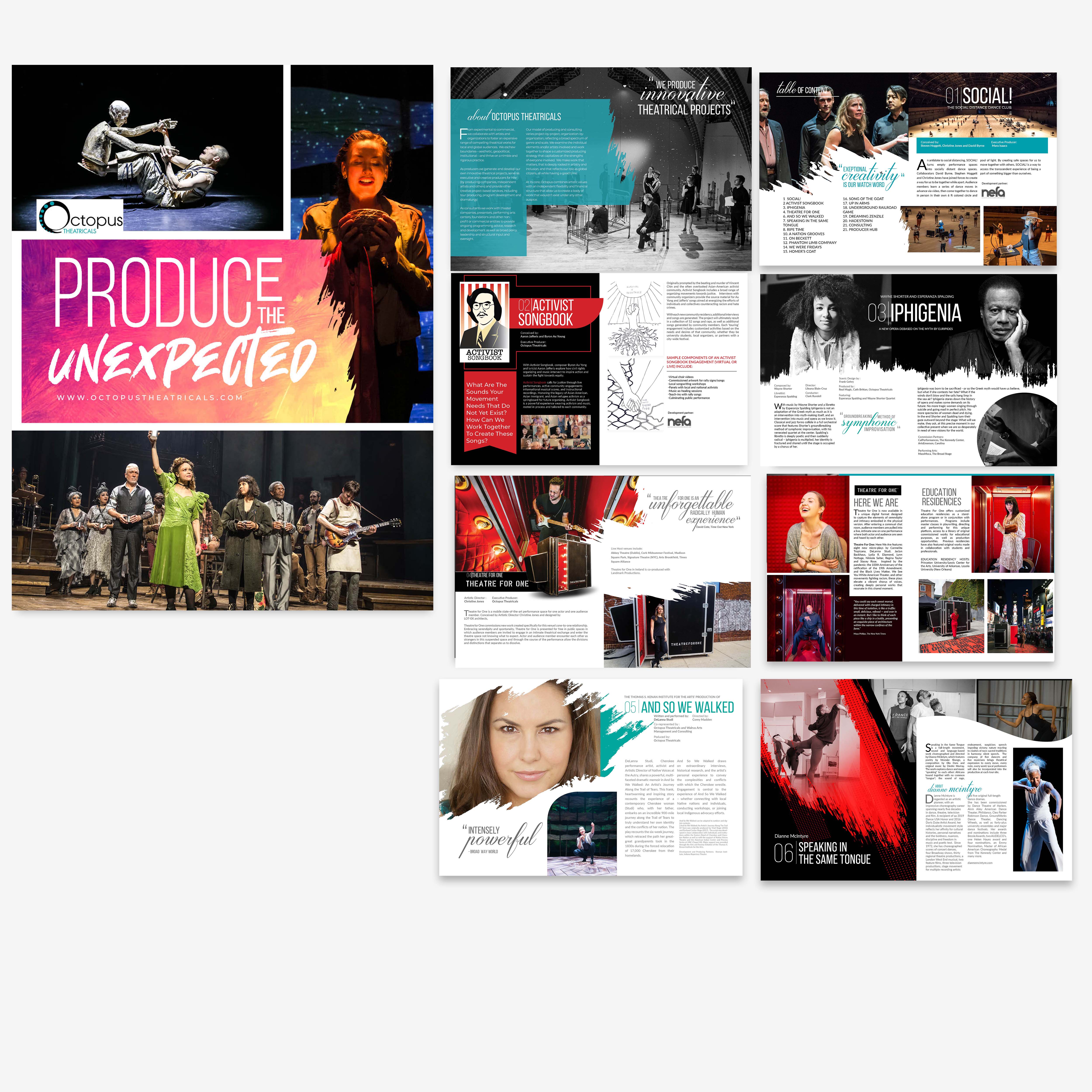 Brochure Design by Finley Johnson for Octopus Theatricals | Design #26031151