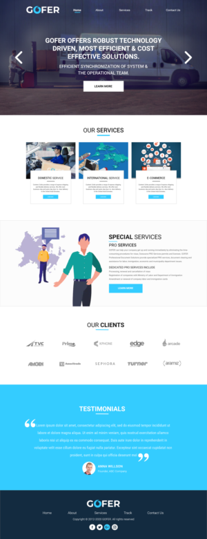Web-Design von Blue Sparrow für Gofer Delivery | Design: #26020380