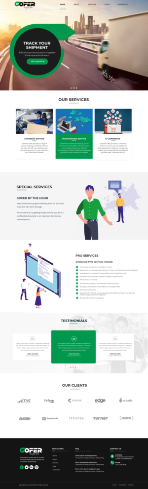 Web-Design von Blue Sparrow für Gofer Delivery | Design: #26023194
