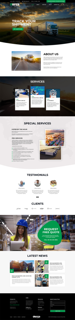 Web Design by MAHABA for Gofer Delivery | Design #26039565