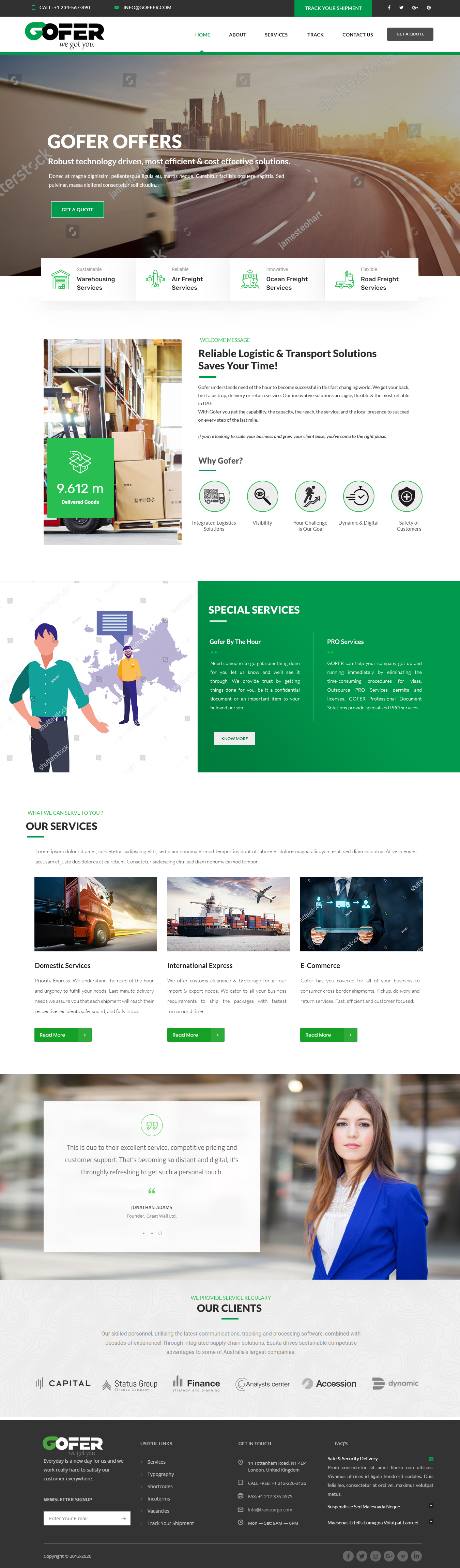 Web Design by webxvision for Gofer Delivery | Design #26034748