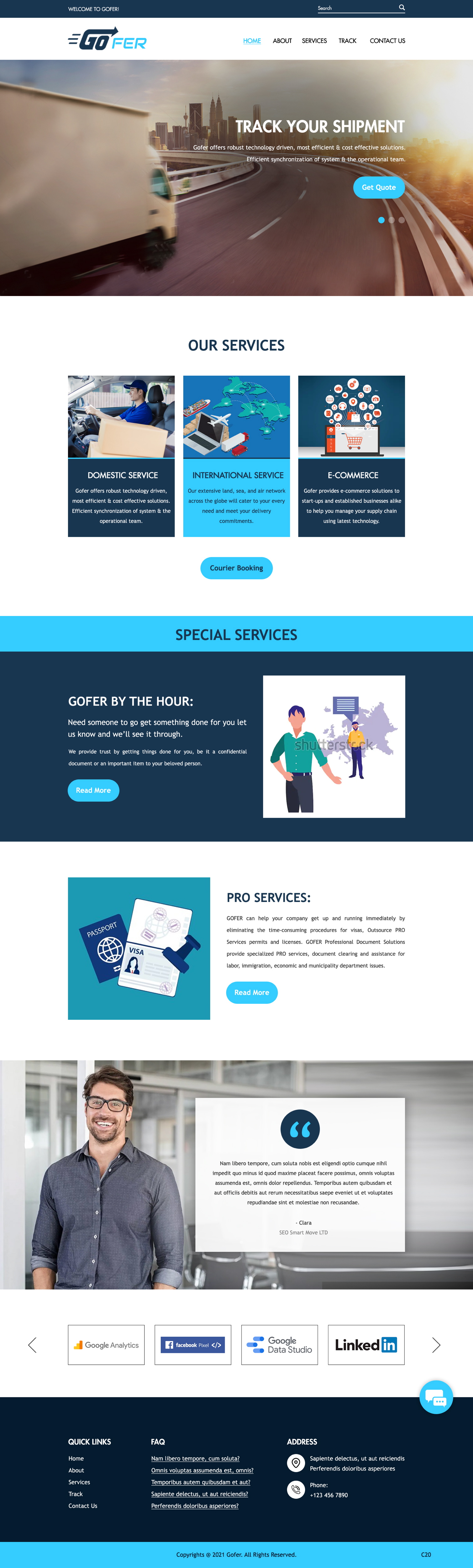 Web Design by pb for Gofer Delivery | Design #26021570