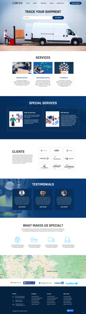 Web Design by pb for Gofer Delivery | Design #26021572