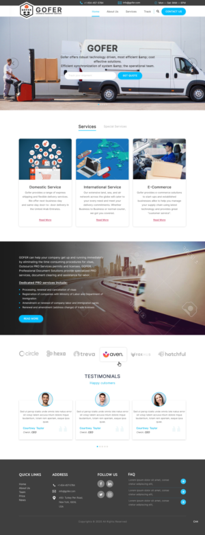 Web-Design von pb für Gofer Delivery | Design: #26021575