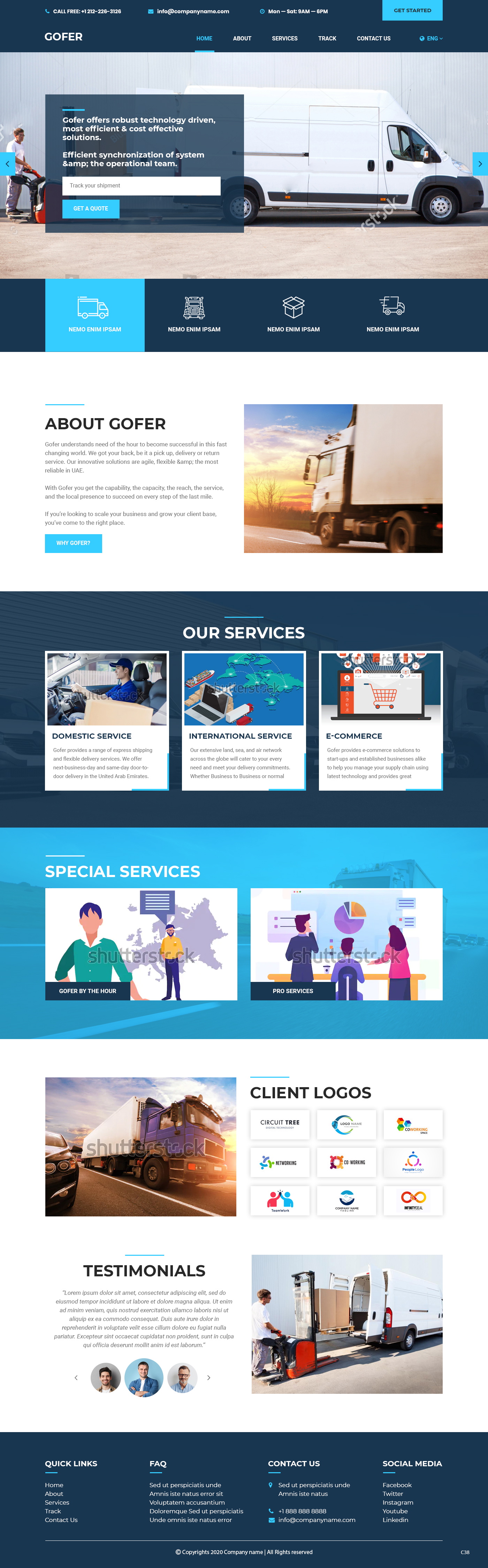 Web Design par pb pour Gofer Delivery | Design #26021576