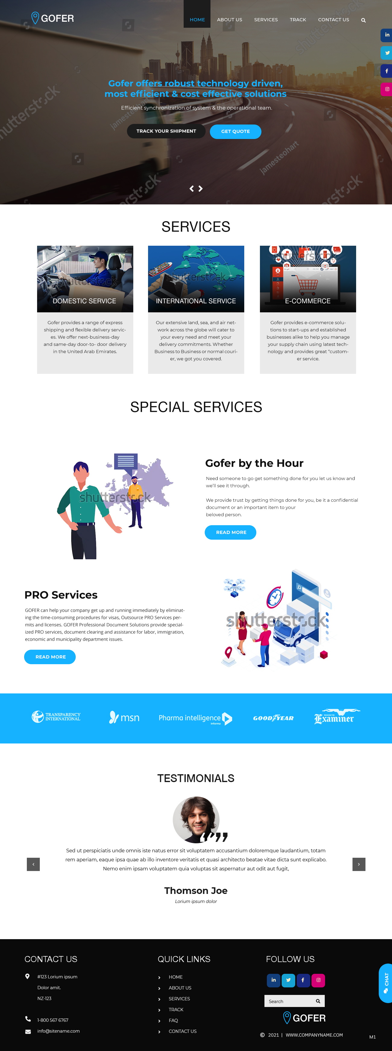 Web Design by pb for Gofer Delivery | Design #26021580