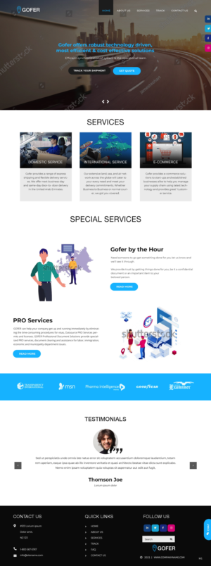 Web-Design von pb für Gofer Delivery | Design: #26021580