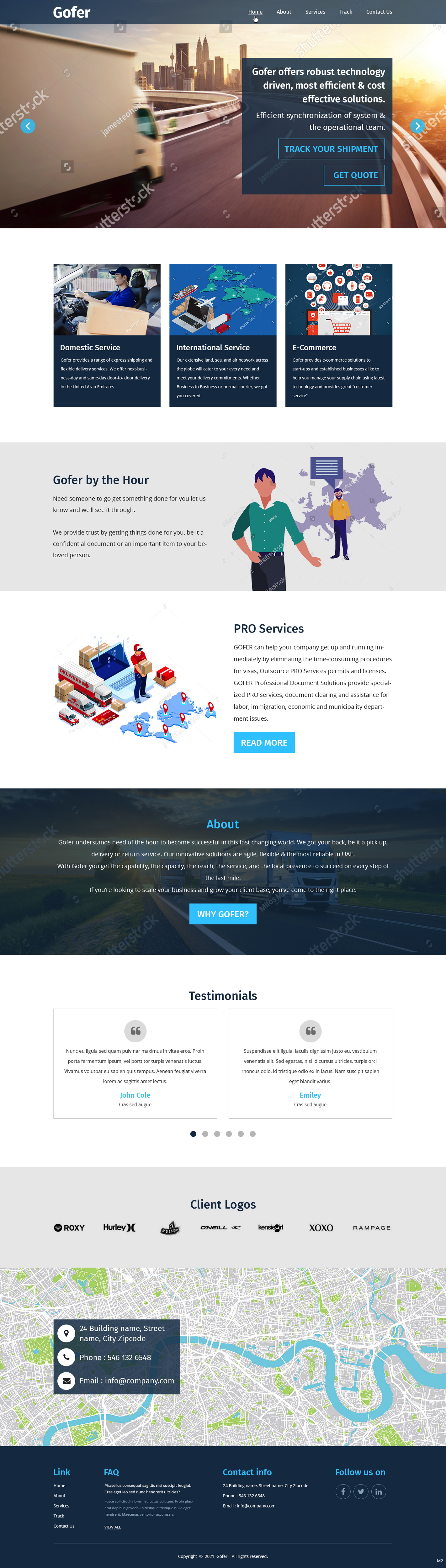 Web Design by pb for Gofer Delivery | Design #26021582