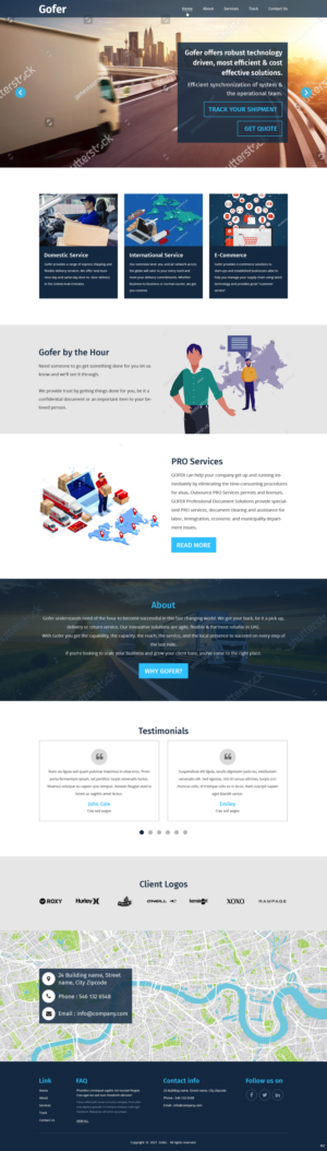 Web-Design von pb für Gofer Delivery | Design: #26021582