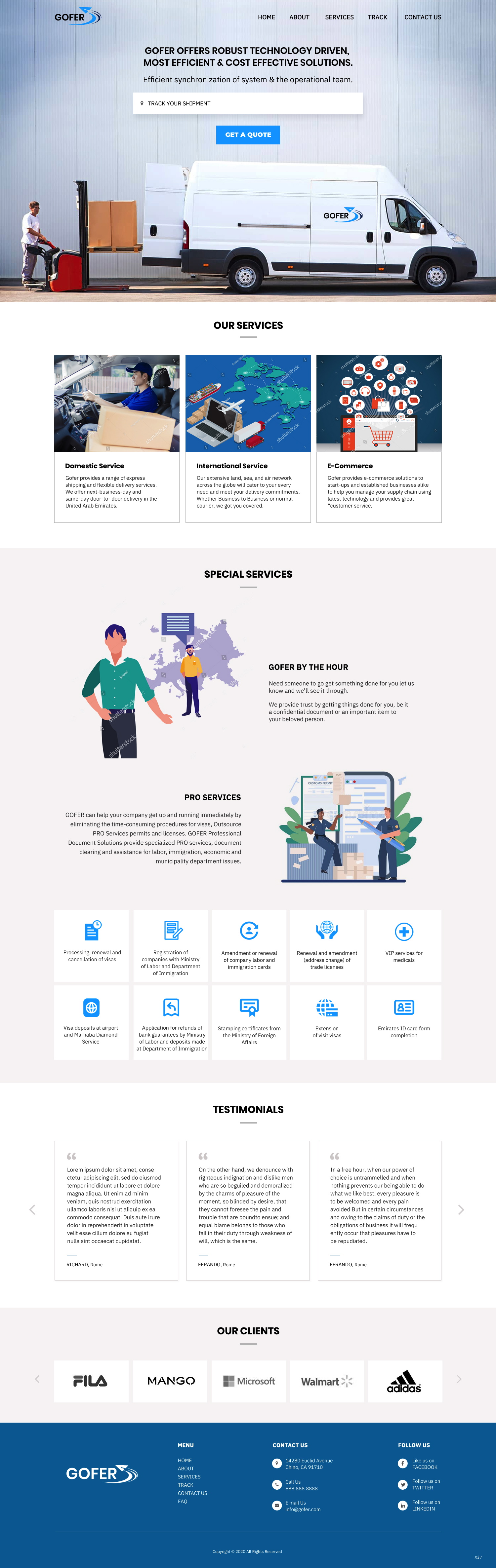 Web Design by pb for Gofer Delivery | Design #26021583