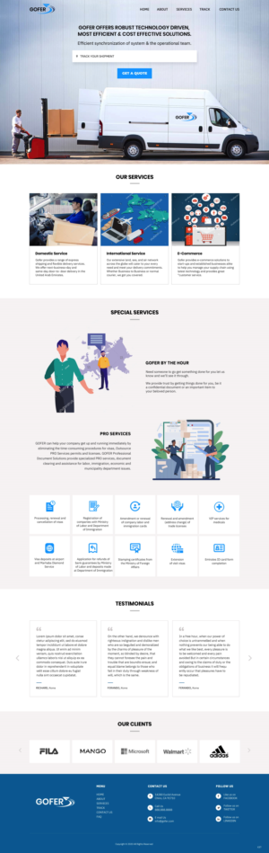 Web-Design von pb für Gofer Delivery | Design: #26021583