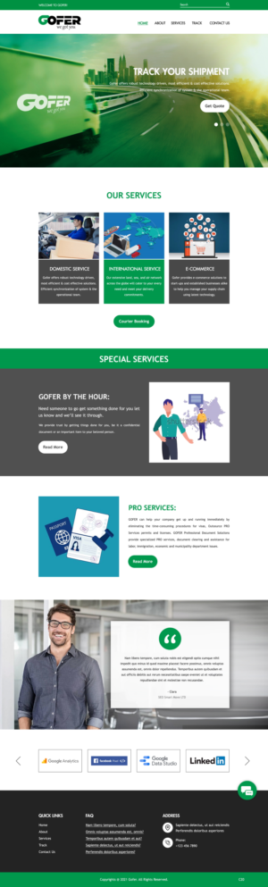 Web-Design von pb für Gofer Delivery | Design: #26030838