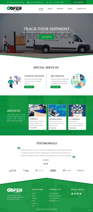 Web-Design von pb für Gofer Delivery | Design: #26030843