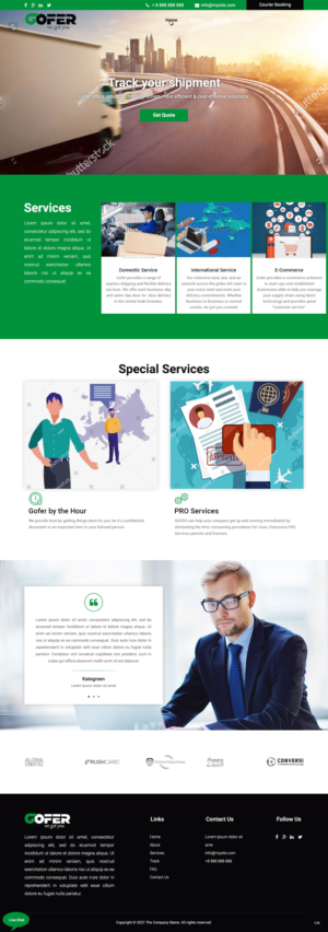 Web-Design von pb für Gofer Delivery | Design: #26030844