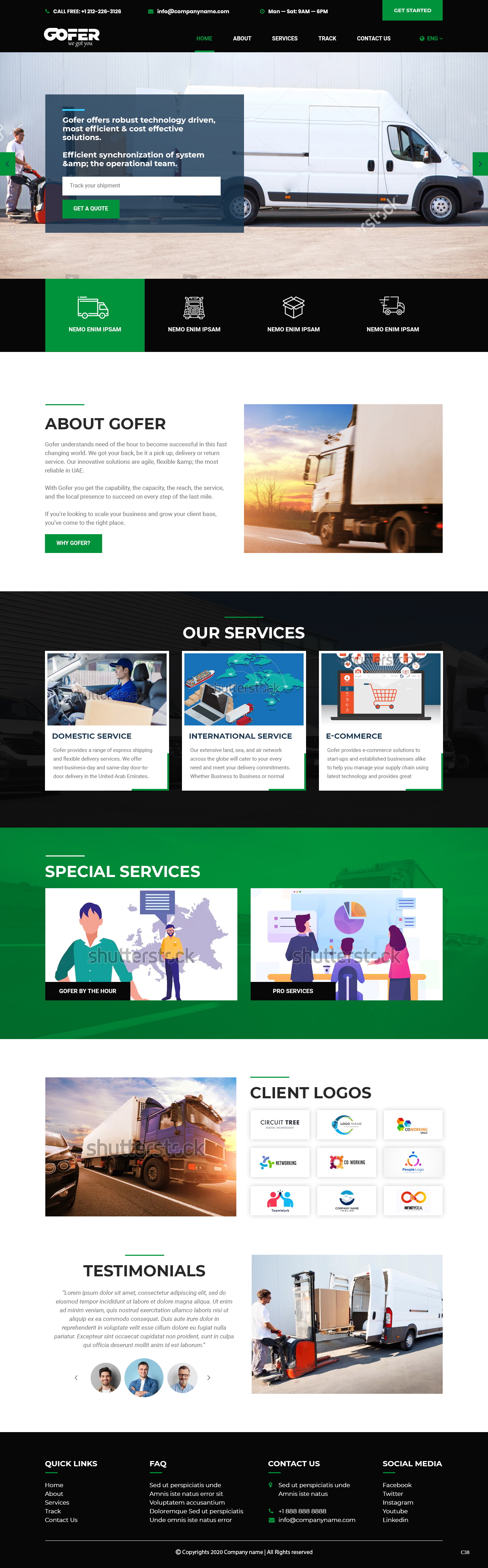 Web Design by pb for Gofer Delivery | Design #26030846