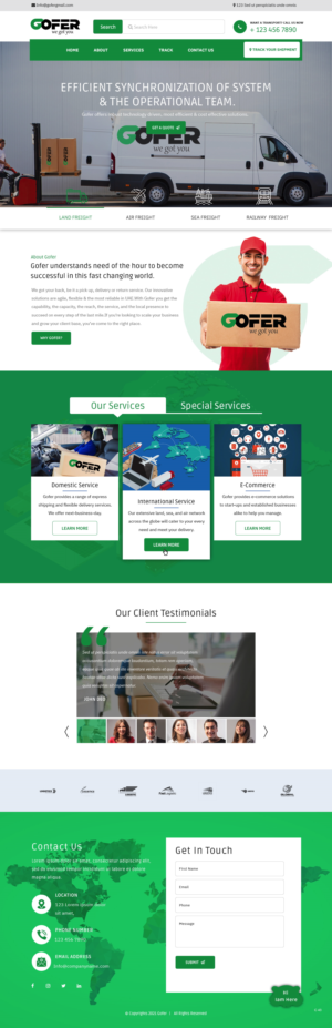 Web Design by pb for Gofer Delivery | Design: #26030849