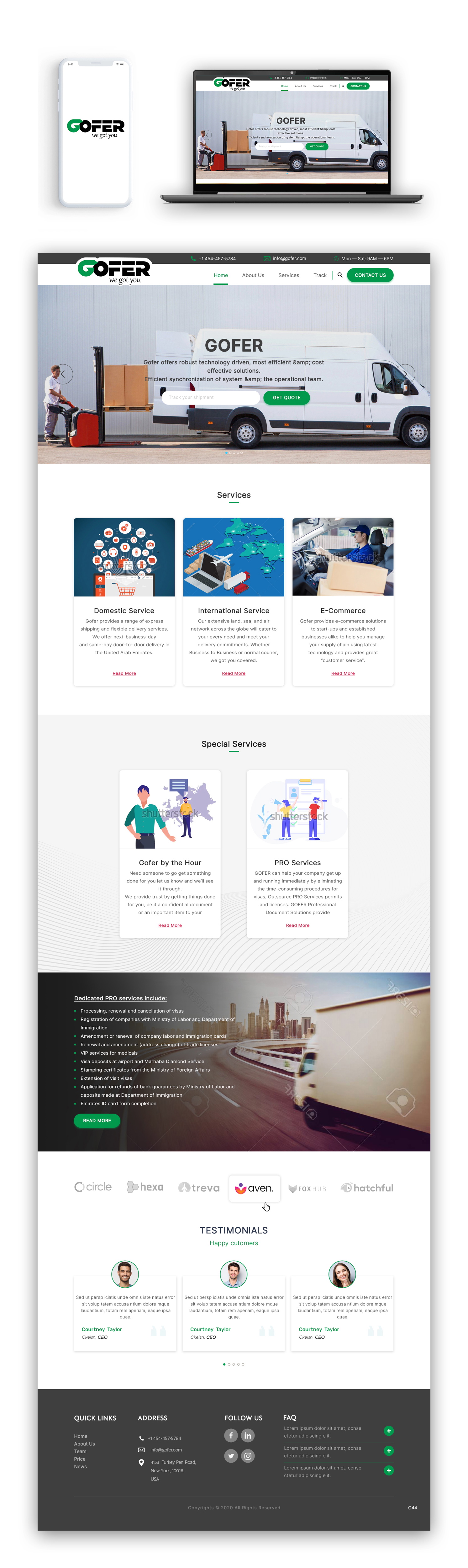 Web Design by pb for Gofer Delivery | Design #26030850