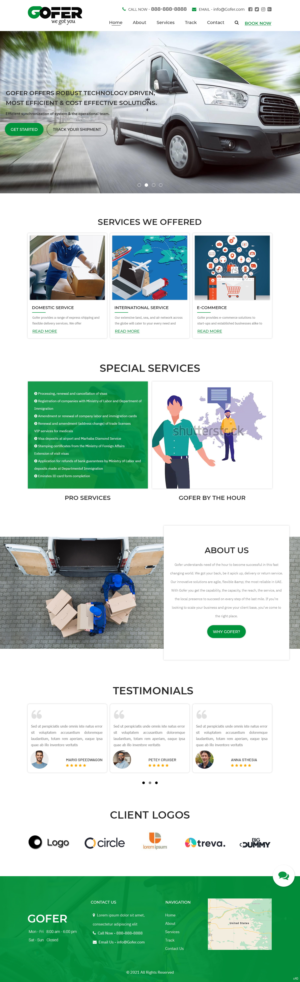 Web Design by pb for Gofer Delivery | Design: #26030852