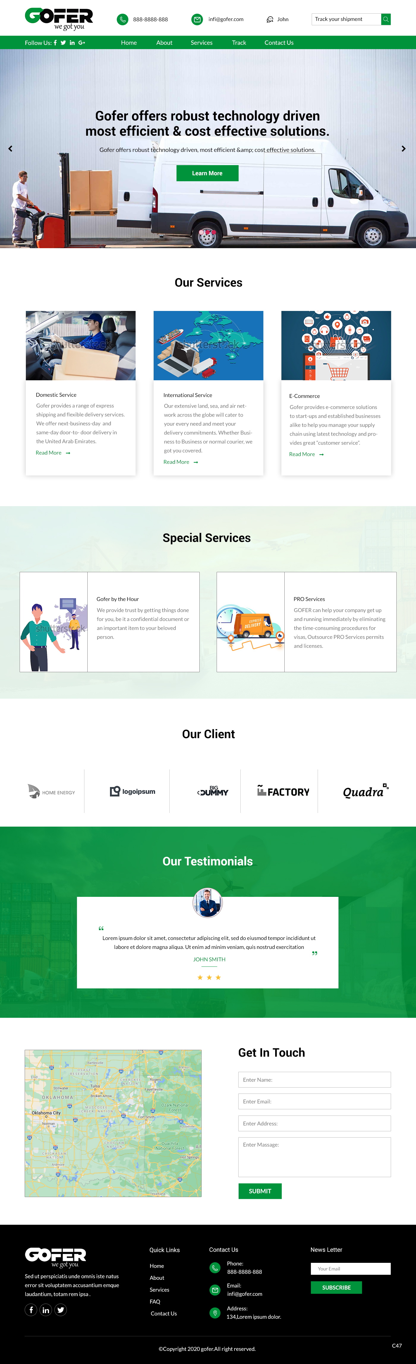 Web Design by pb for Gofer Delivery | Design #26030853