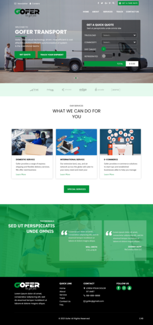 Web Design by pb for Gofer Delivery | Design: #26030856