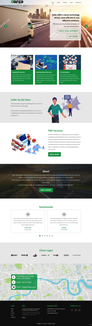 Web Design by pb for Gofer Delivery | Design: #26030857