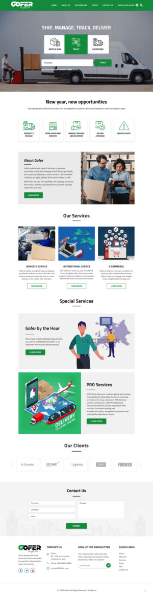 Web Design by pb for Gofer Delivery | Design: #26091934