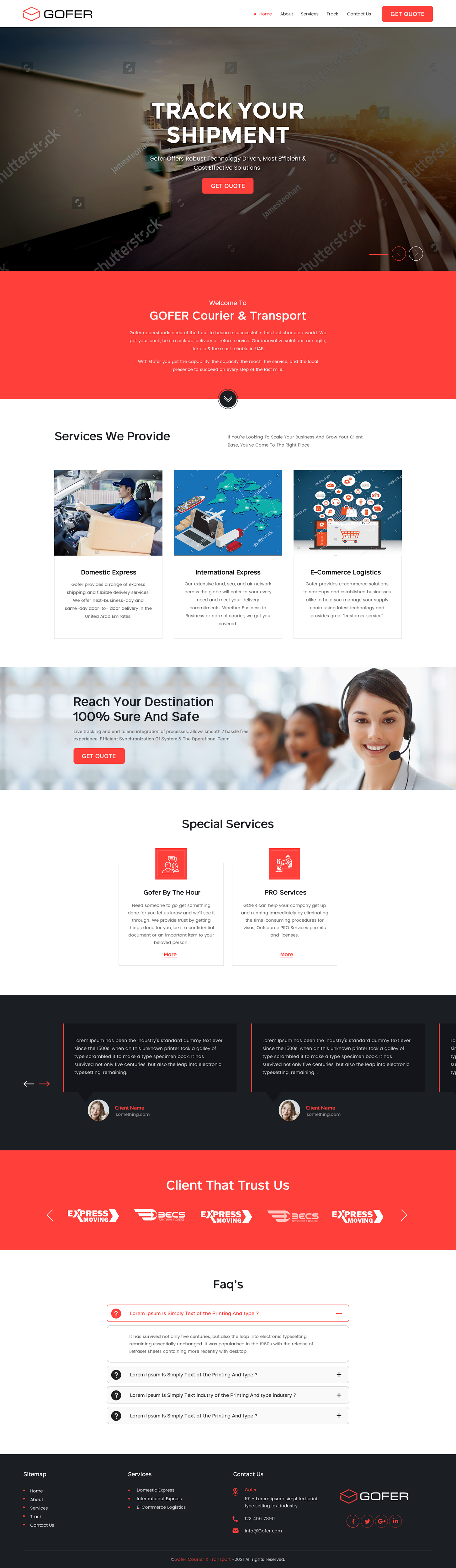 Web Design by rightway for Gofer Delivery | Design #26017609