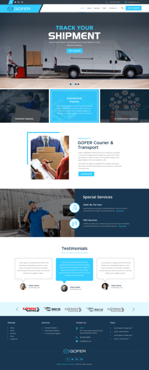 Web-Design von rightway für Gofer Delivery | Design: #26017610