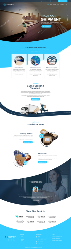 Web-Design von rightway für Gofer Delivery | Design: #26017611