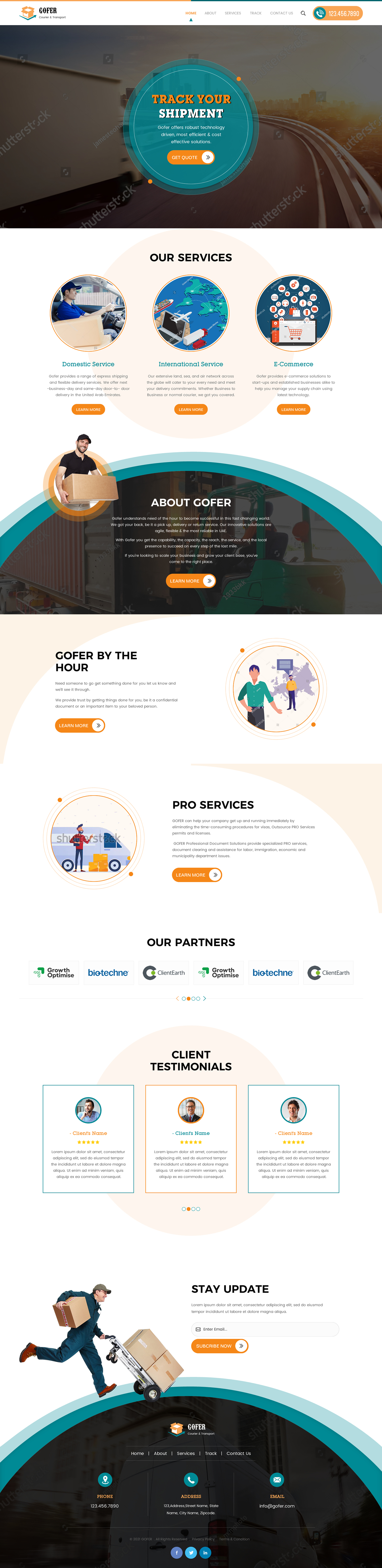 Web Design by rightway for Gofer Delivery | Design #26017612