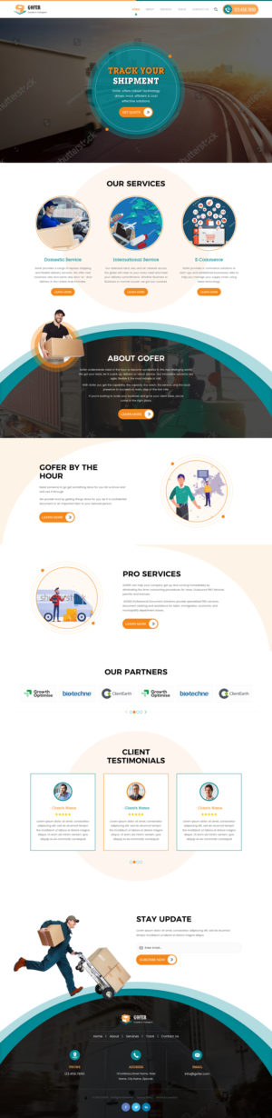 Web-Design von rightway für Gofer Delivery | Design: #26017612