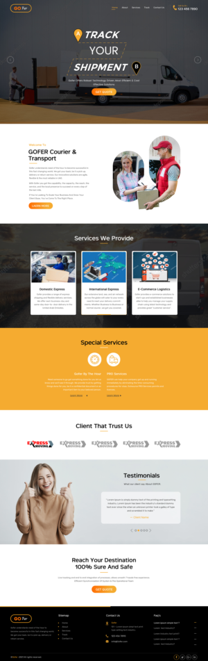 Web-Design von rightway für Gofer Delivery | Design: #26017613