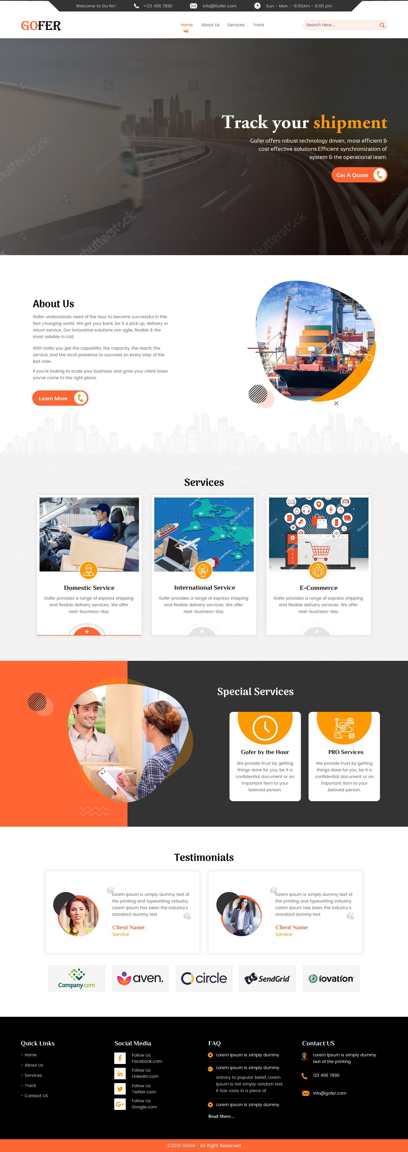 Web Design par rightway pour Gofer Delivery | Design #26017618