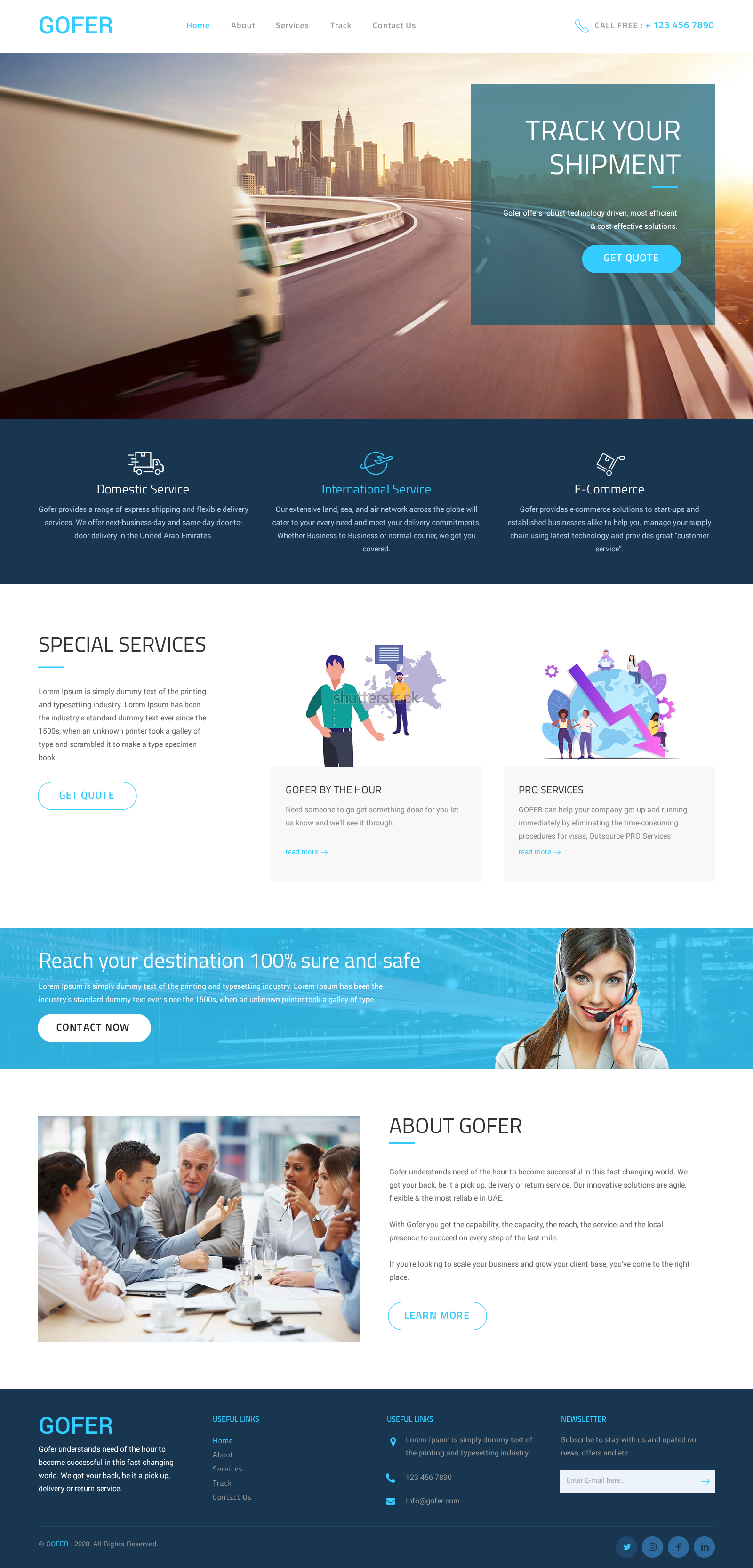 Web Design by rightway for Gofer Delivery | Design #26017619
