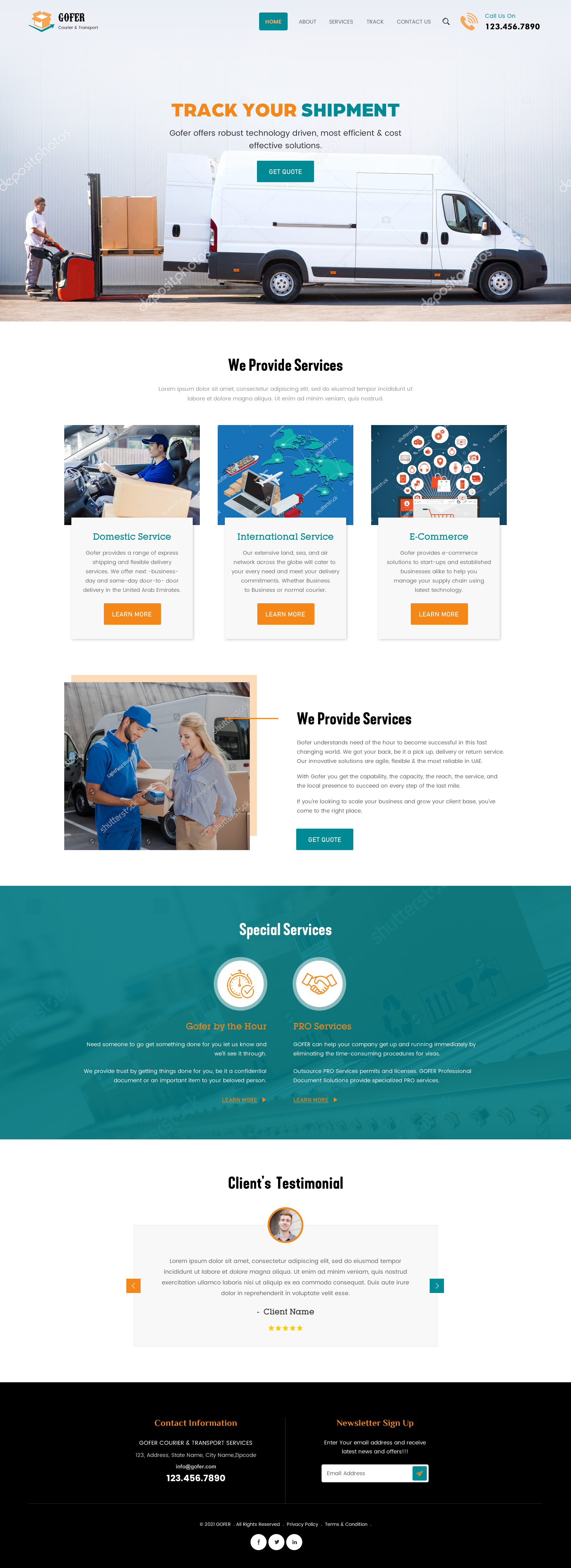 Web Design by rightway for Gofer Delivery | Design #26017620