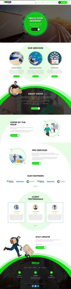 Web-Design von rightway für Gofer Delivery | Design: #26029948