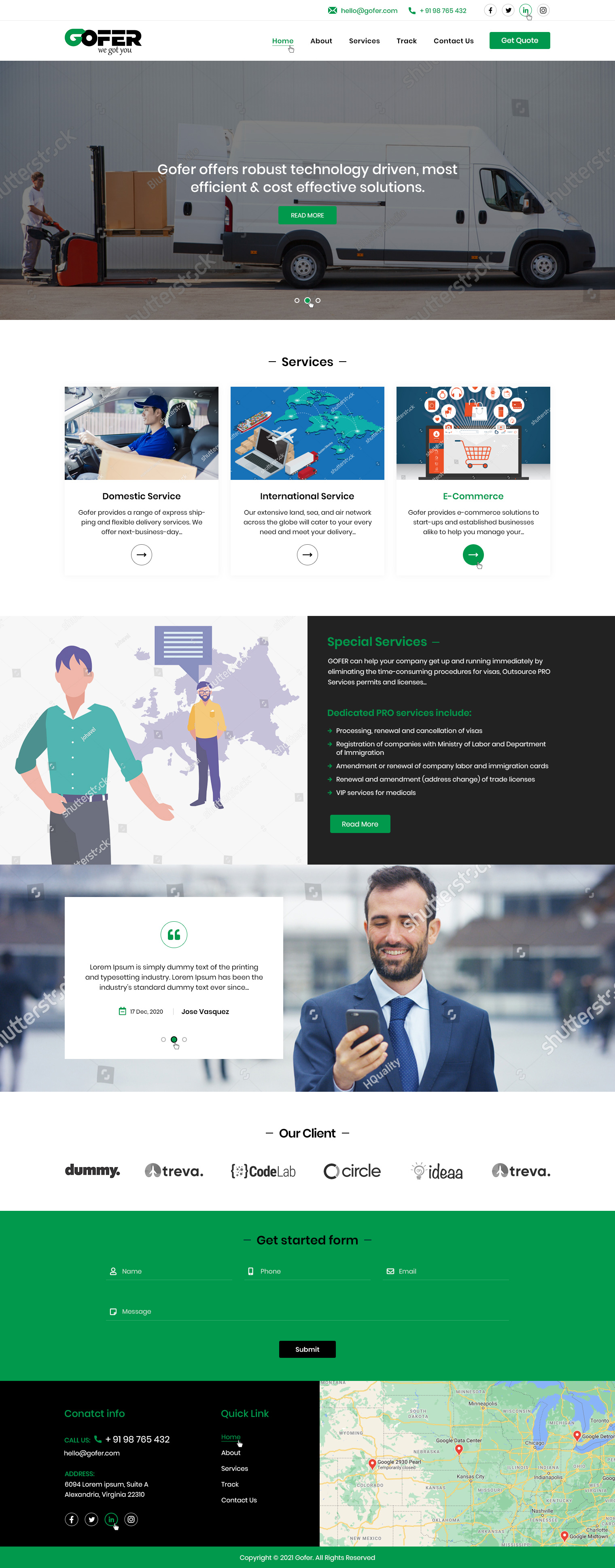 Web Design by Ved Web Services for Gofer Delivery | Design #26030220