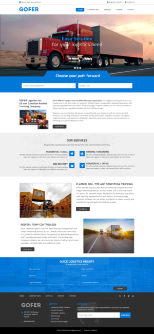 Web Design by Xclusive Designers for Gofer Delivery | Design #26016545
