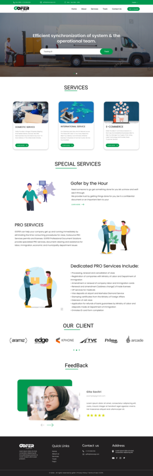 Web-Design von Adeel Rahman für Gofer Delivery | Design: #26029455