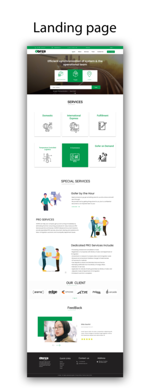 Web-Design von Adeel Rahman für Gofer Delivery | Design: #26071475